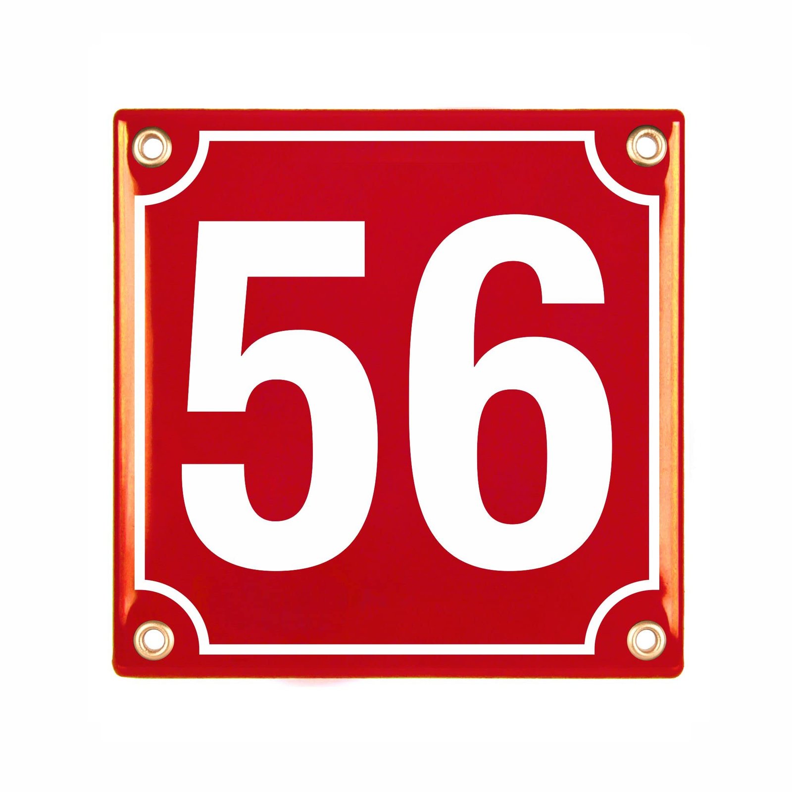 Hausnummerschild Hausnummer - 15x15 cm - Keramik Emaille - Wetterfest - Personalisiert - Emailschild (Blau) - Image 3
