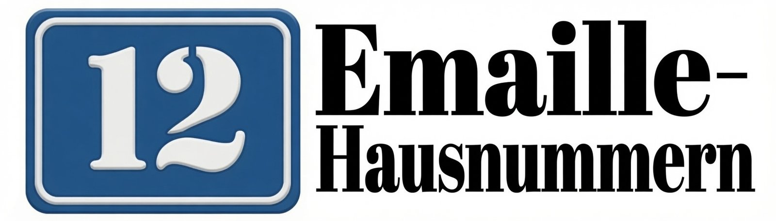 Hausnummern Emaille